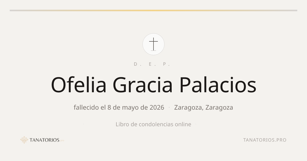 Memorial de Ofelia Gracia Palacios