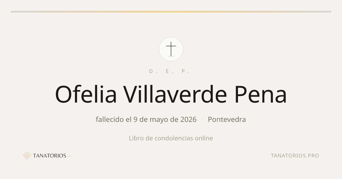 Memorial de Ofelia Villaverde Pena