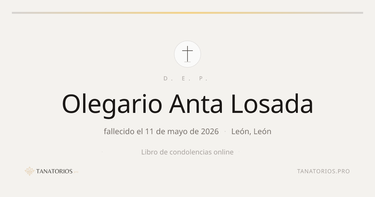 Memorial de Olegario Anta Losada