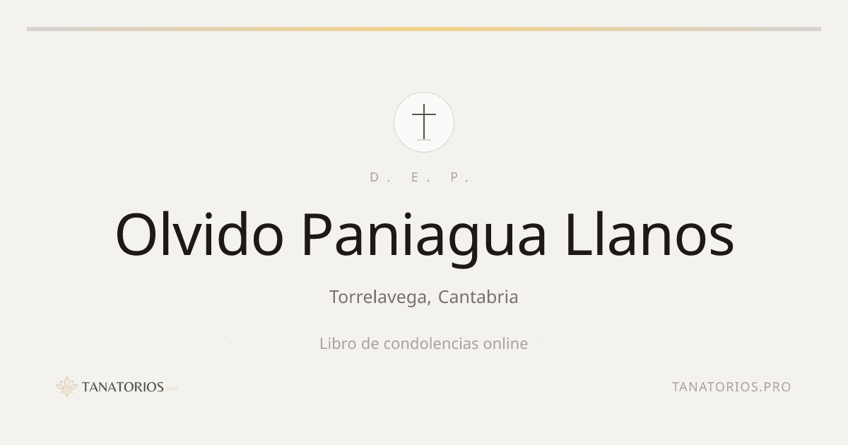 Memorial de Olvido Paniagua Llanos