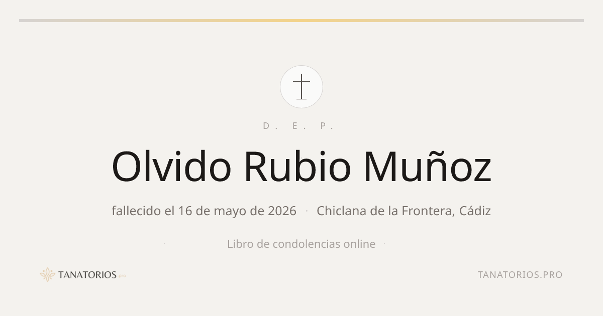 Memorial de Olvido Rubio Muñoz