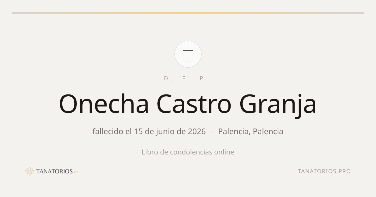 Memorial de Onecha Castro Granja