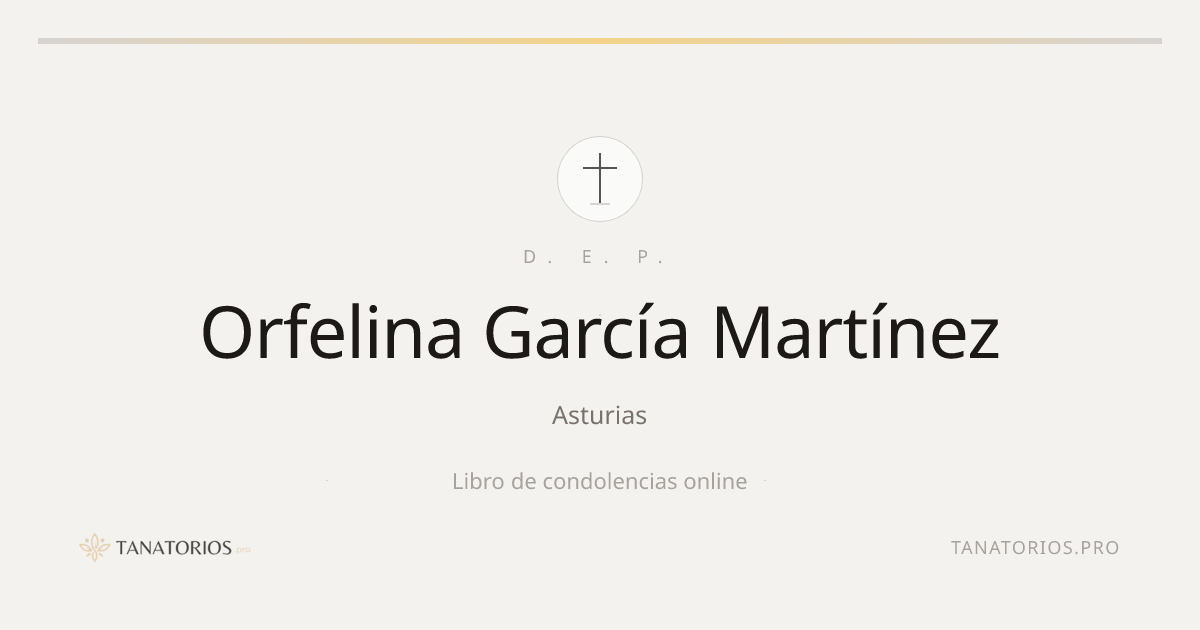 Memorial de Orfelina García Martínez