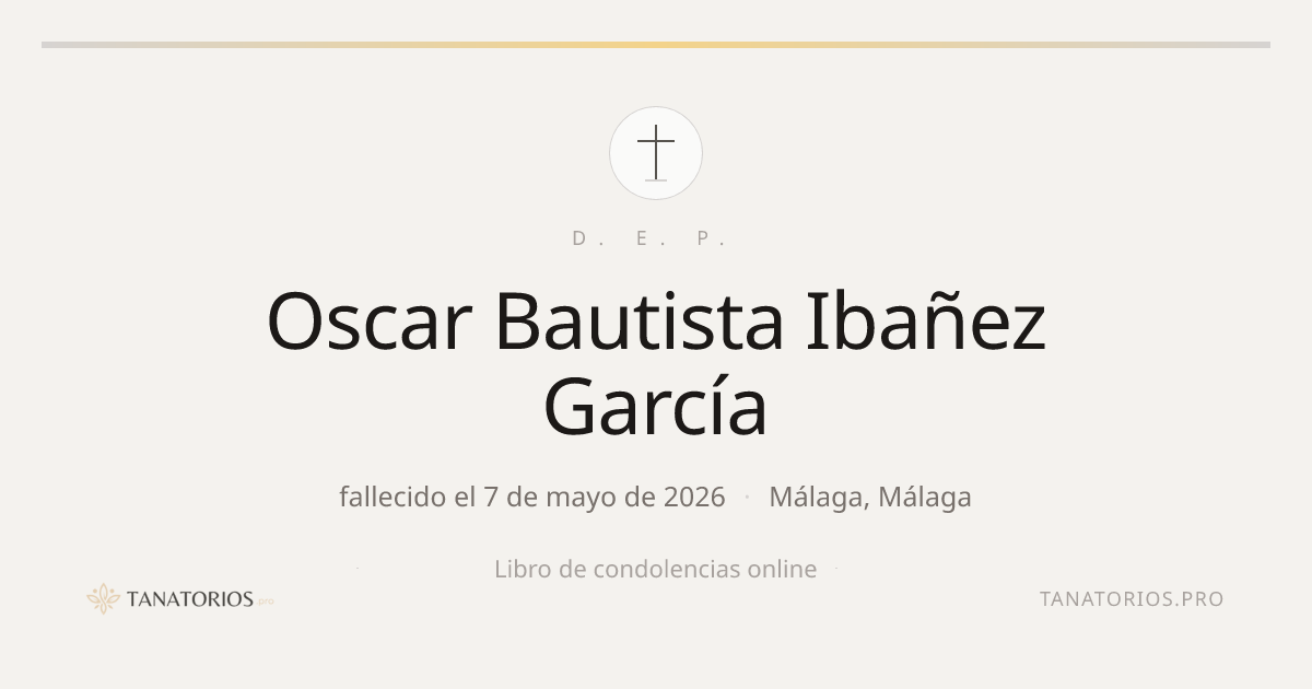 Memorial de Oscar Bautista Ibañez García