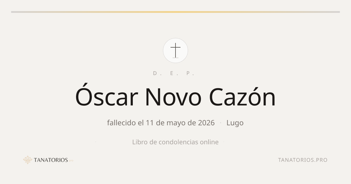 Memorial de Óscar Novo Cazón