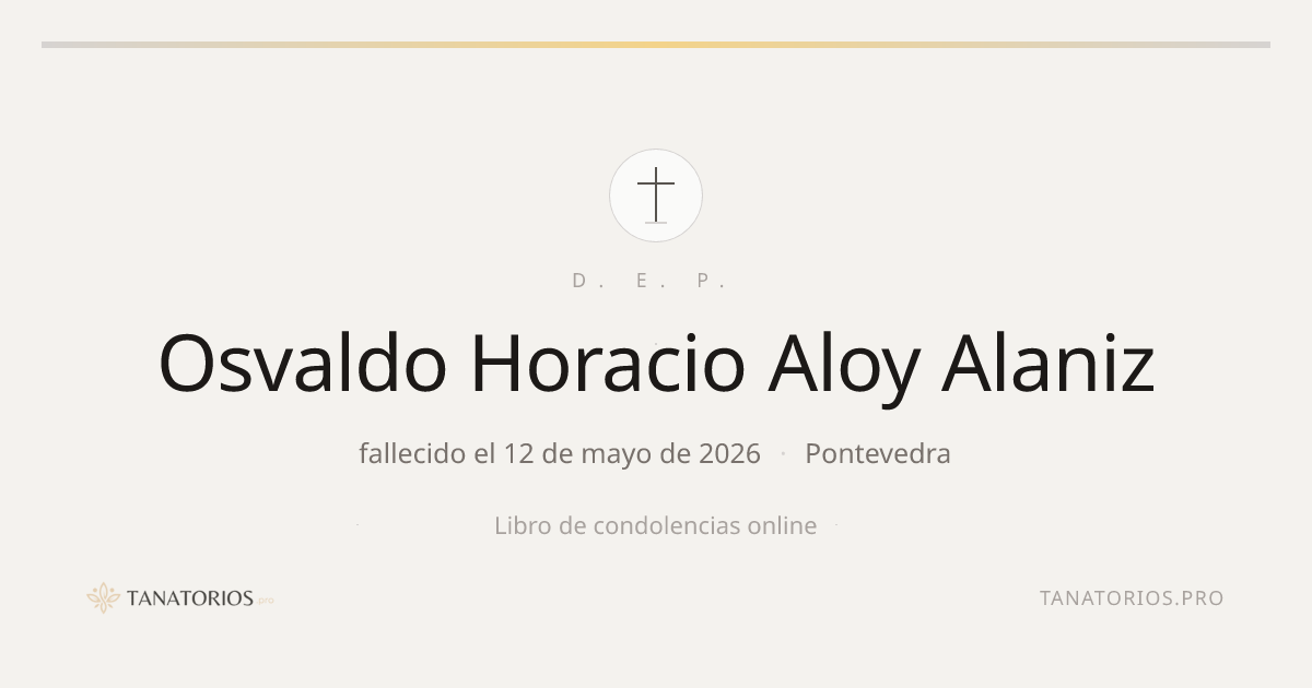 Memorial de Osvaldo Horacio Aloy Alaniz