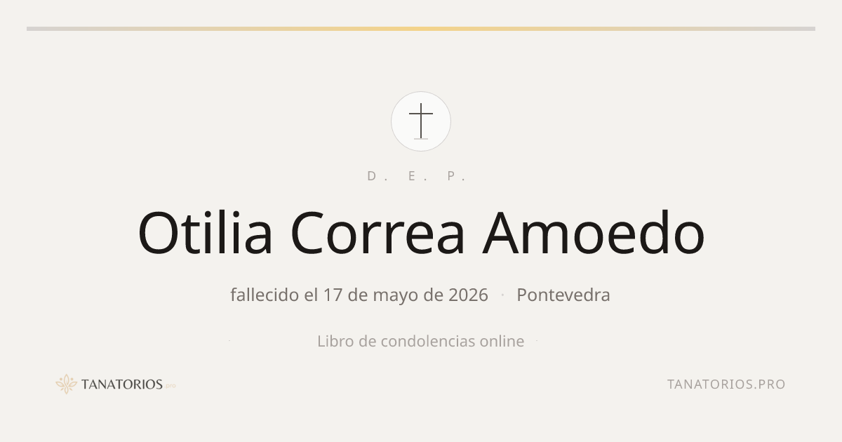 Memorial de Otilia Correa Amoedo
