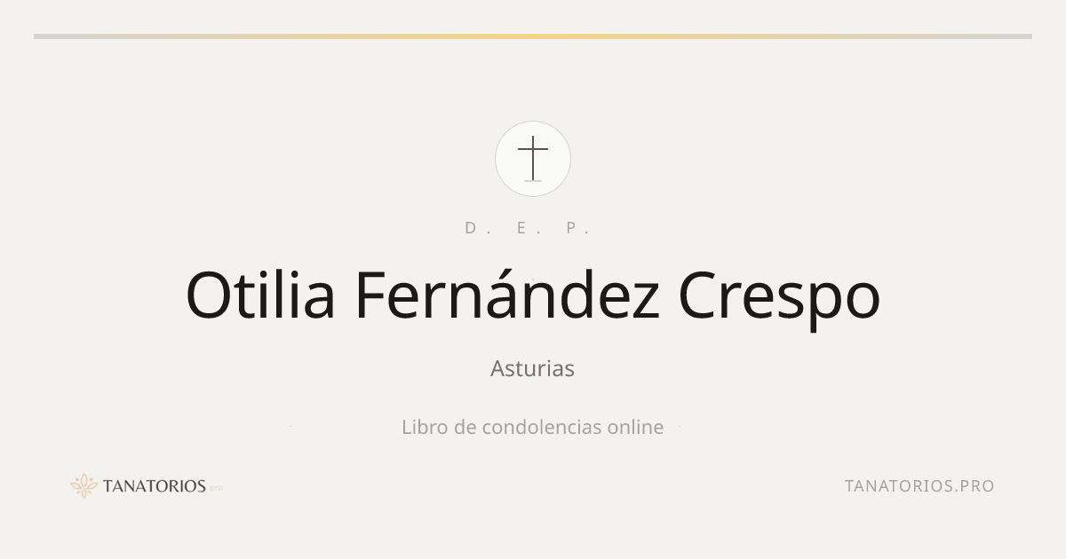 Memorial de Otilia Fernández Crespo