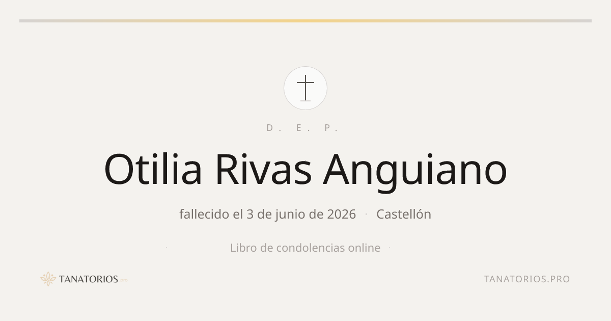 Memorial de Otilia Rivas Anguiano