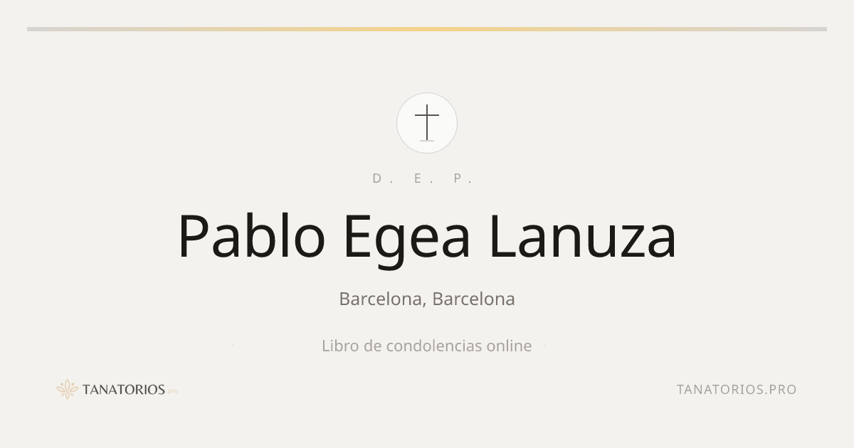 Memorial de Pablo Egea Lanuza