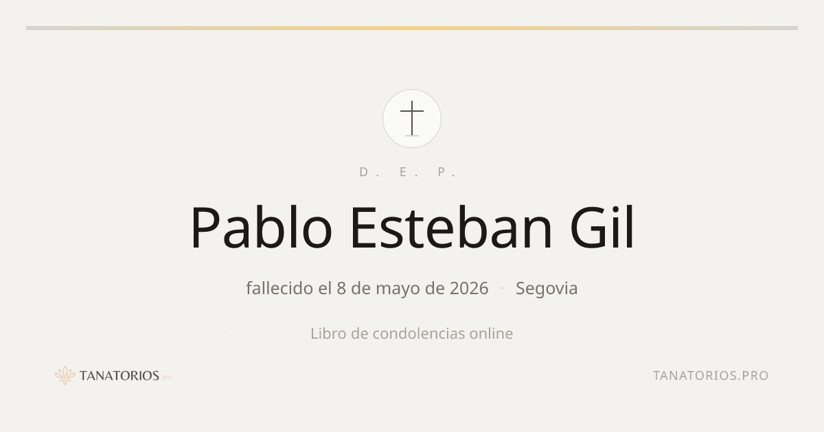 Memorial de Pablo Esteban Gil