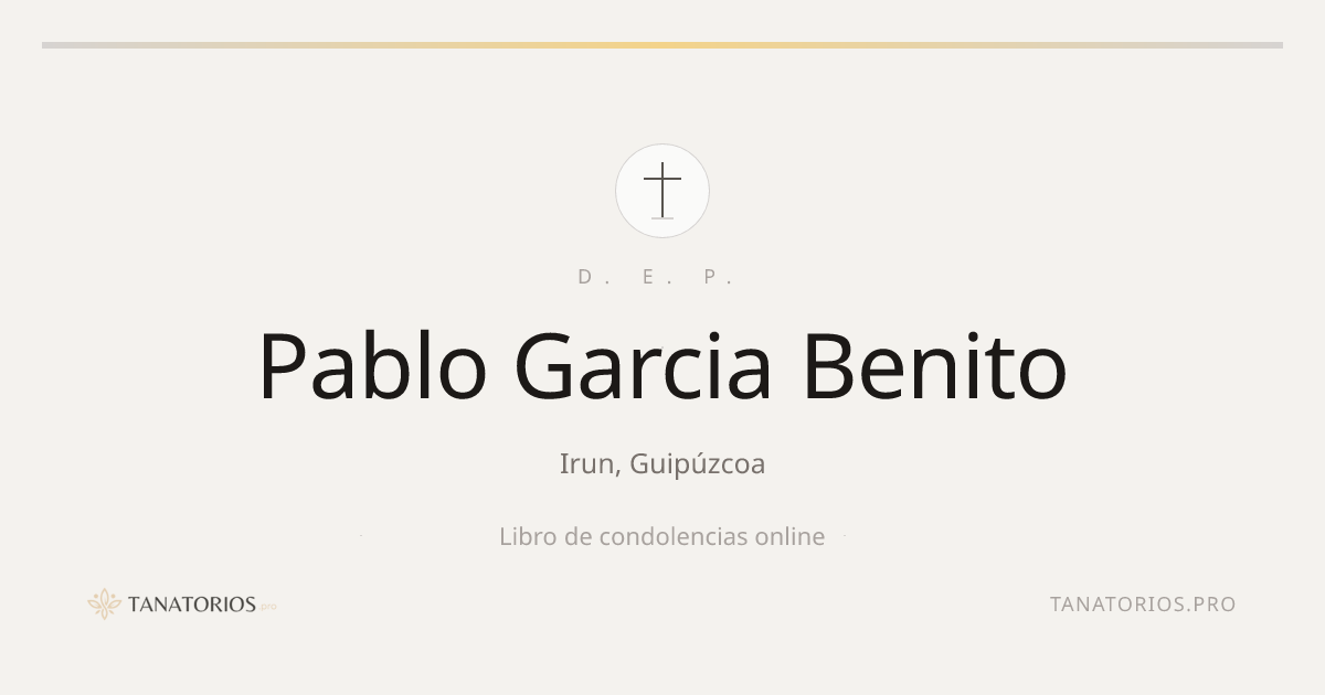 Memorial de Pablo Garcia Benito