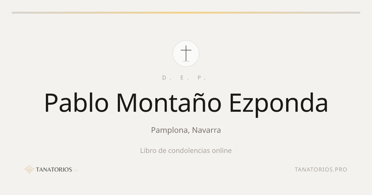 Memorial de Pablo Montaño Ezponda