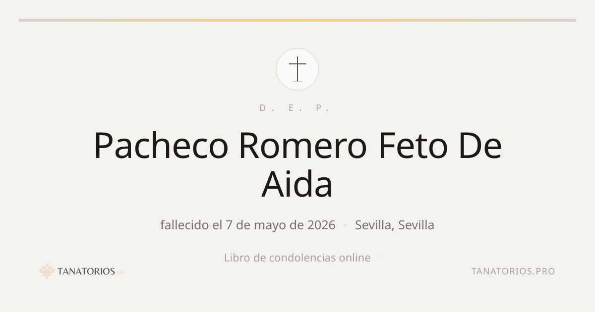 Memorial de Pacheco Romero Feto De Aida