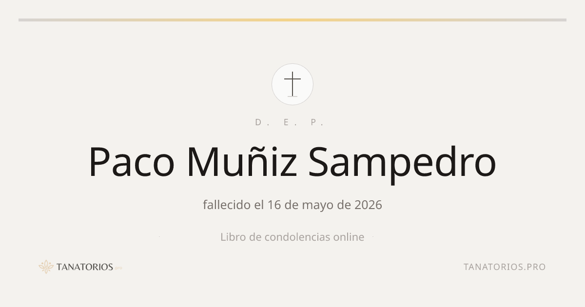 Memorial de Paco Muñiz Sampedro