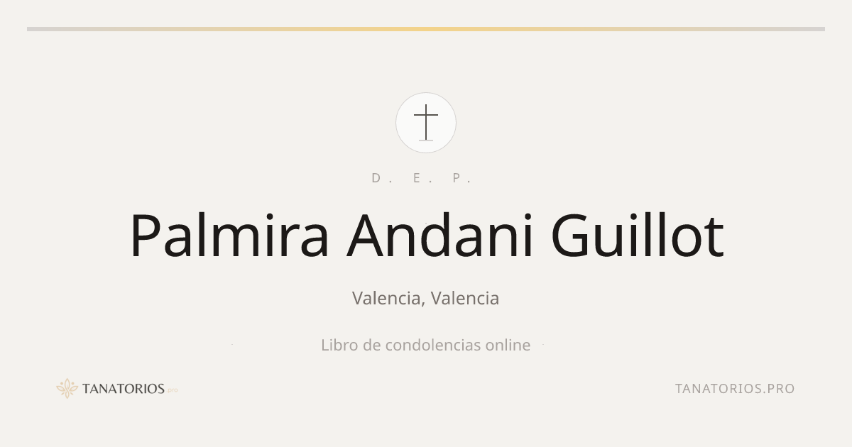 Memorial de Palmira Andani Guillot