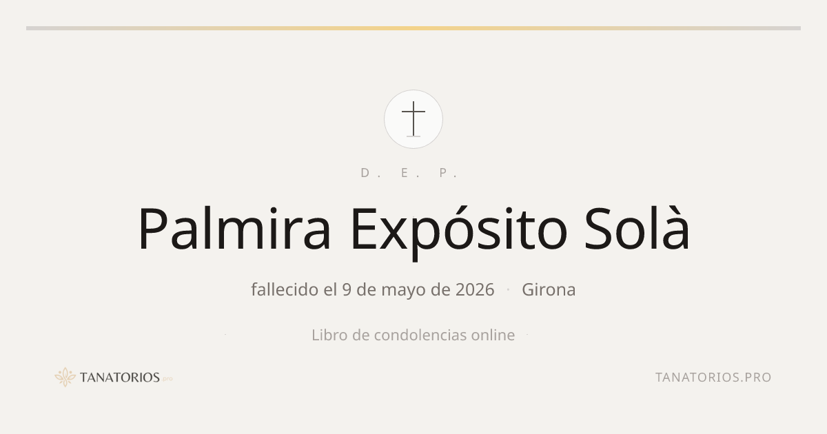 Memorial de Palmira Expósito Solà