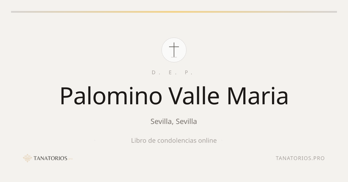 Memorial de Palomino Valle Maria