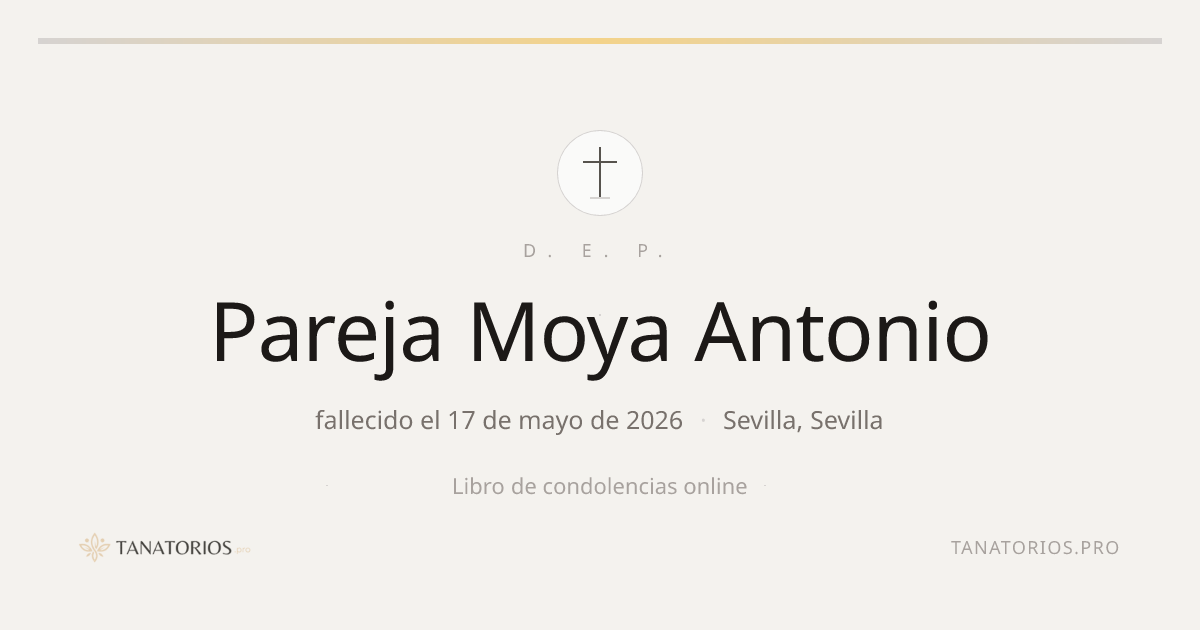 Memorial de Pareja Moya Antonio