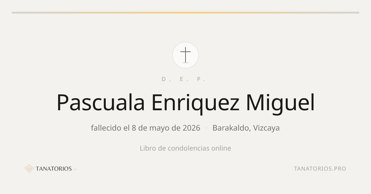 Memorial de Pascuala Enriquez Miguel