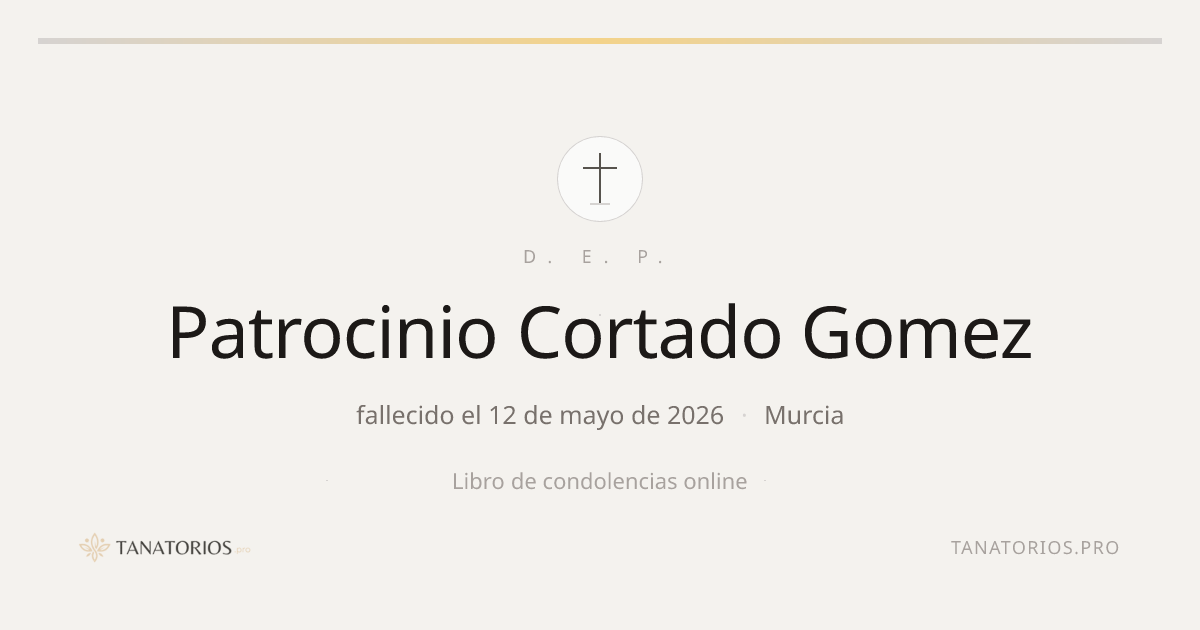 Memorial de Patrocinio Cortado Gomez