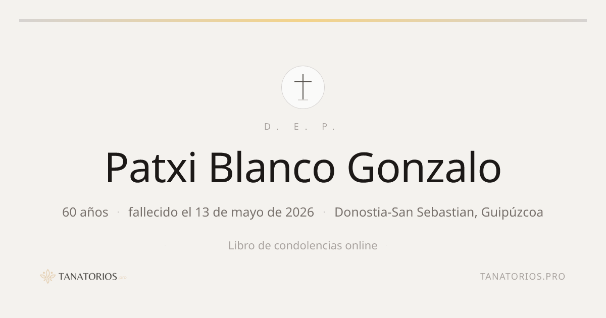 Memorial de Patxi Blanco Gonzalo