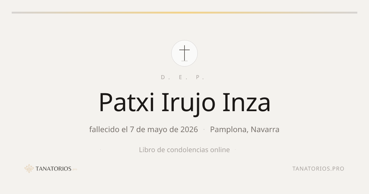 Memorial de Patxi Irujo Inza