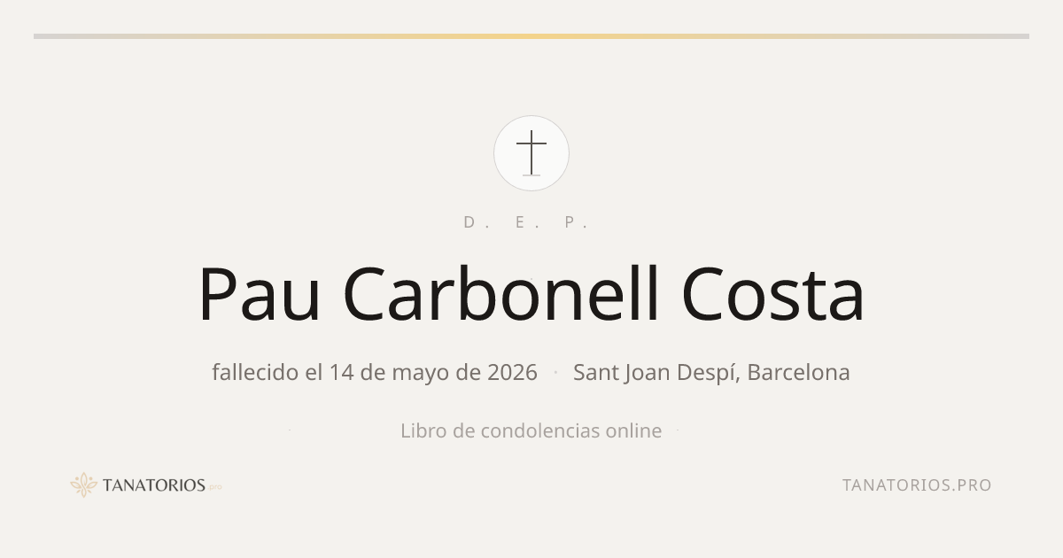Memorial de Pau Carbonell Costa