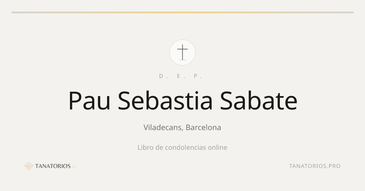 Memorial de Pau Sebastia Sabate