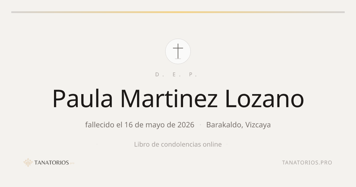Memorial de Paula Martinez Lozano