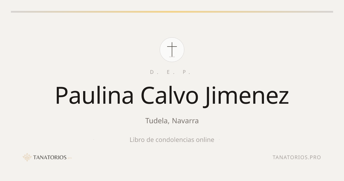 Memorial de Paulina Calvo Jimenez