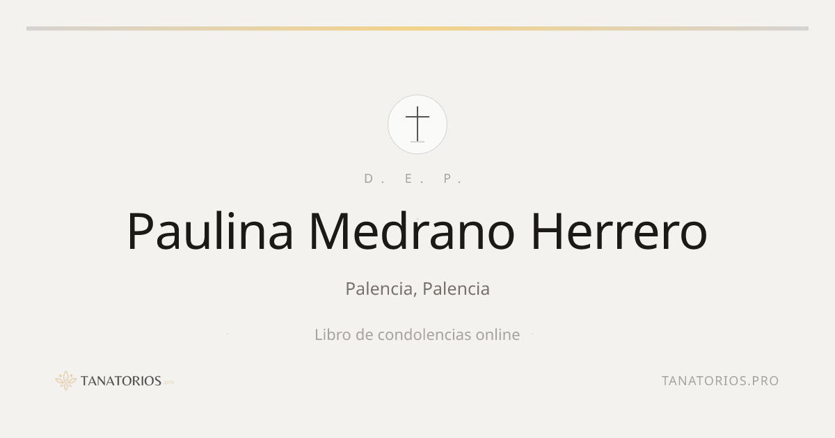 Memorial de Paulina Medrano Herrero
