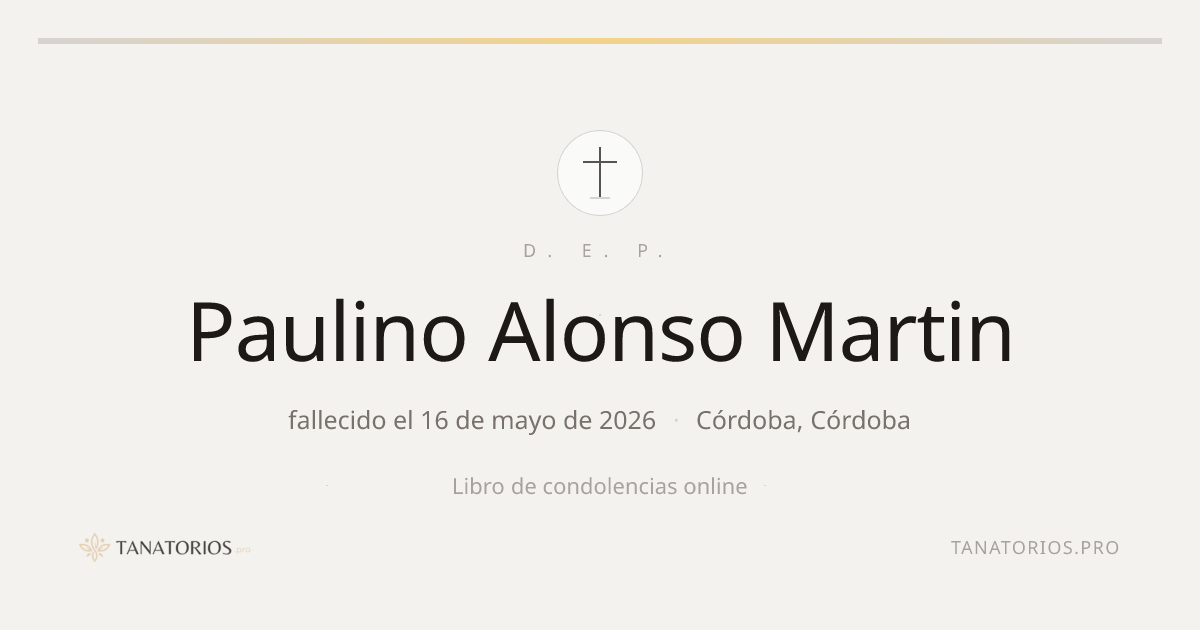 Memorial de Paulino Alonso Martin