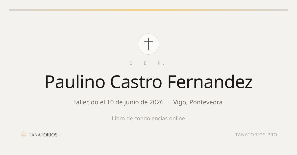 Memorial de Paulino Castro Fernandez