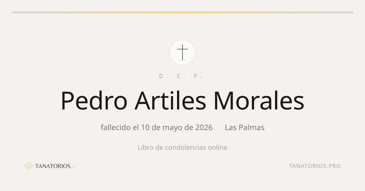 Memorial de Pedro Artiles Morales