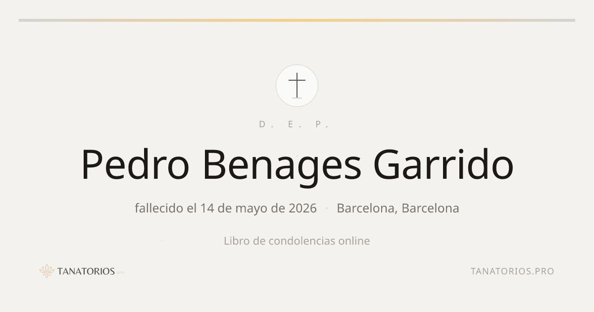 Memorial de Pedro Benages Garrido