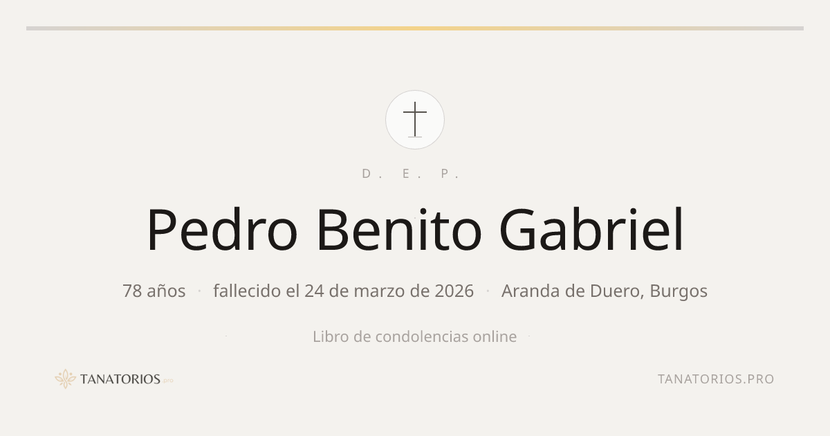 Memorial de Pedro Benito Gabriel