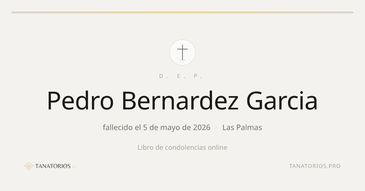Memorial de Pedro Bernardez Garcia