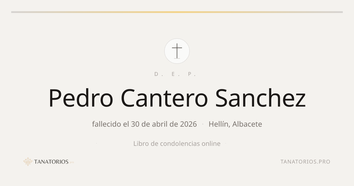 Memorial de Pedro Cantero Sanchez