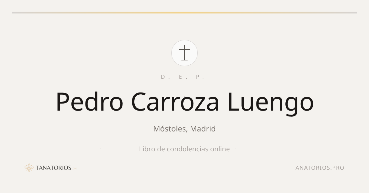 Memorial de Pedro Carroza Luengo