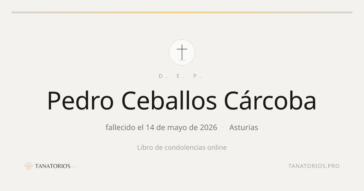 Memorial de Pedro Ceballos Cárcoba