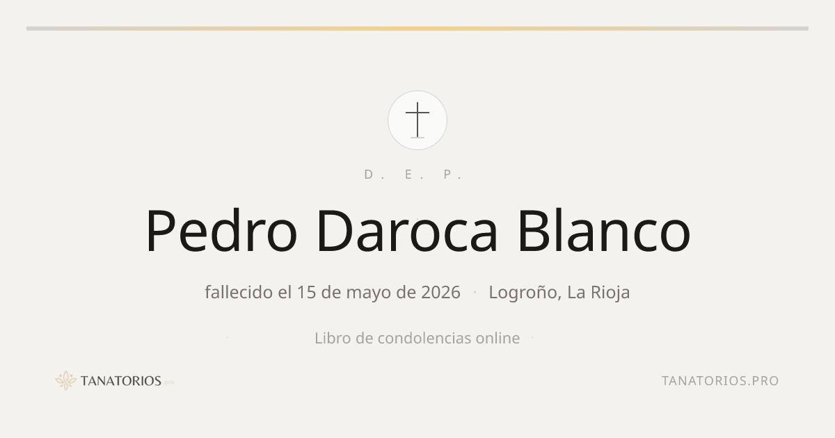 Memorial de Pedro Daroca Blanco