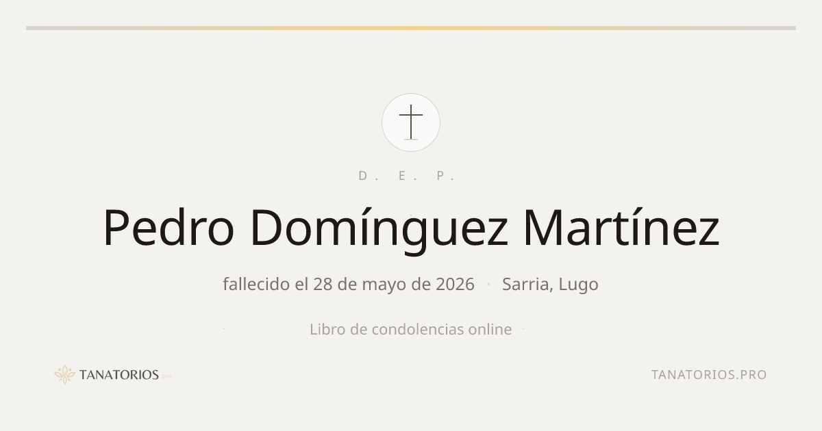 Memorial de Pedro Domínguez Martínez