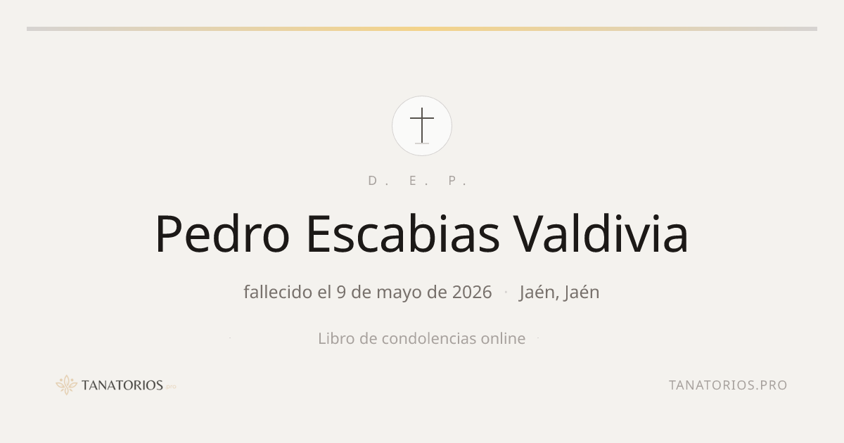 Memorial de Pedro Escabias Valdivia