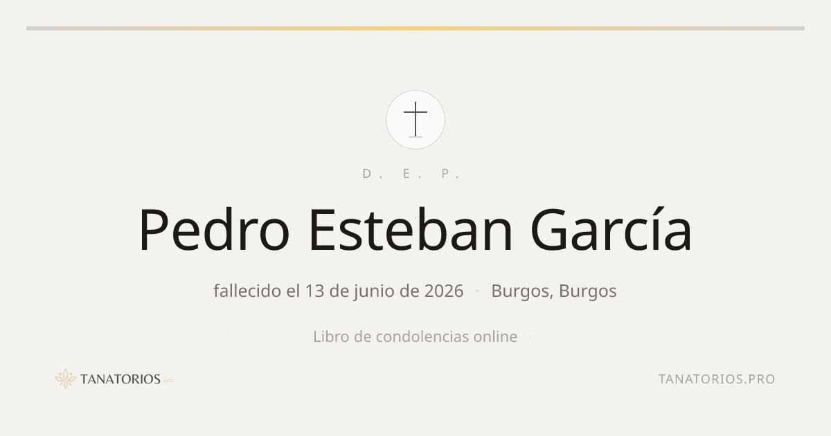 Memorial de Pedro Esteban García