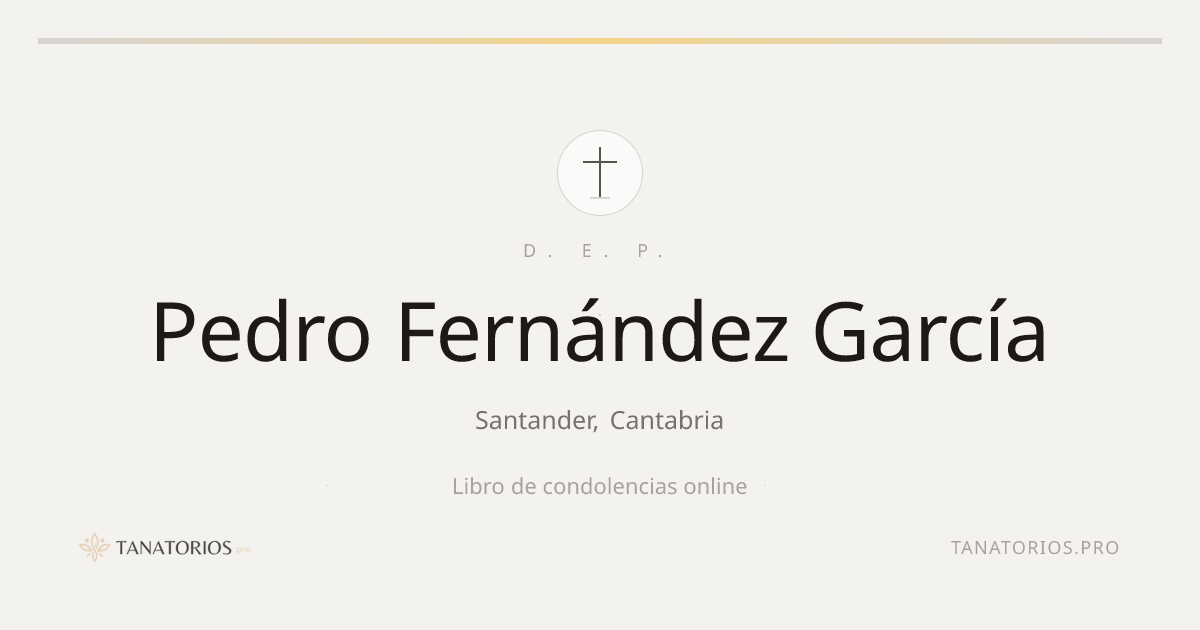Memorial de Pedro Fernández García