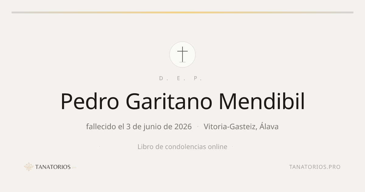 Memorial de Pedro Garitano Mendibil