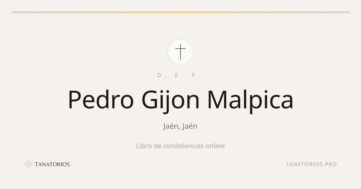 Memorial de Pedro Gijon Malpica