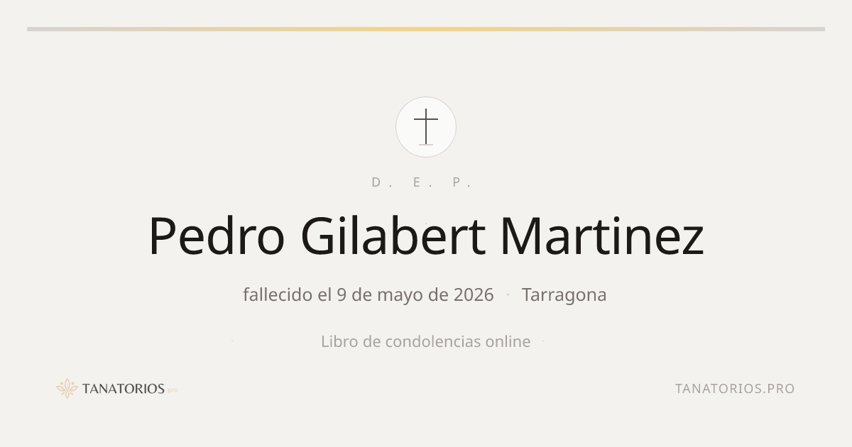 Memorial de Pedro Gilabert Martinez
