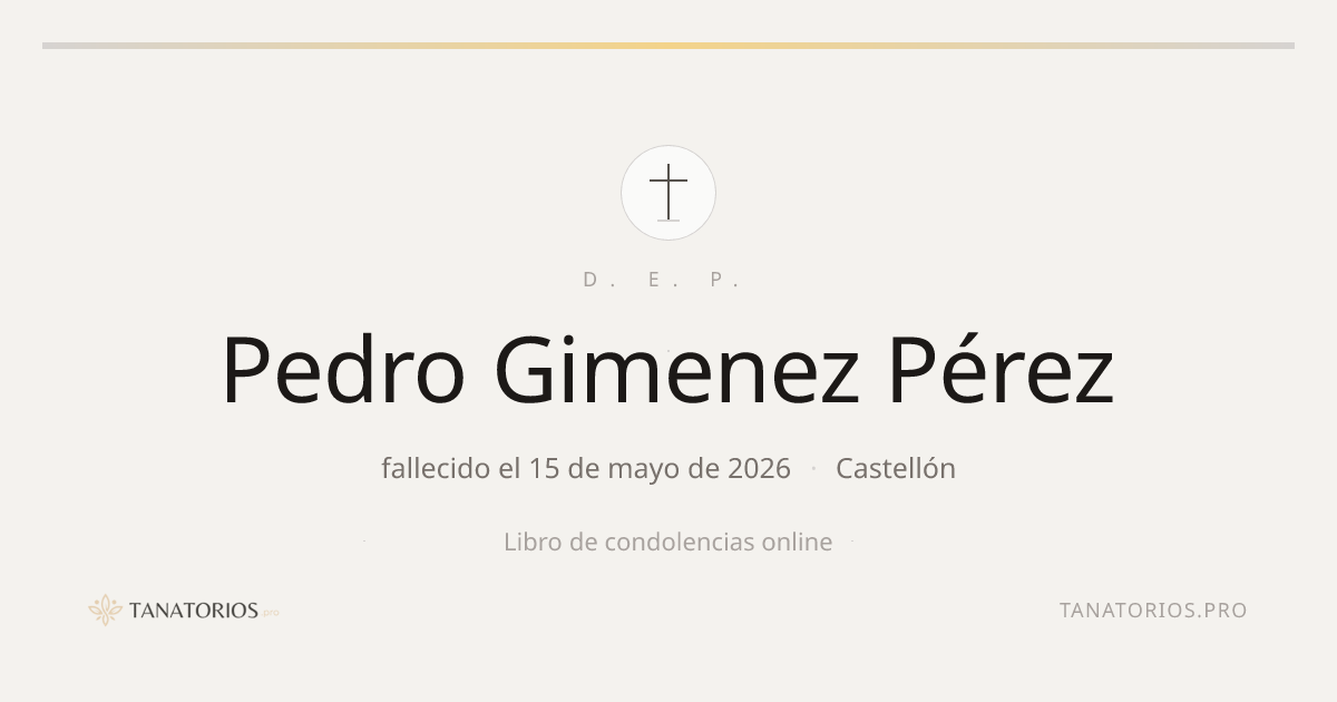 Memorial de Pedro Gimenez Pérez